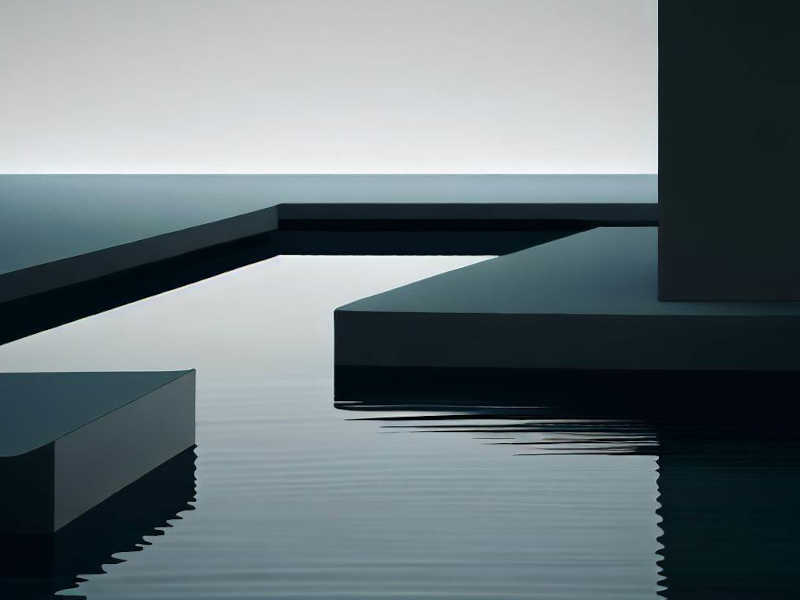 Contemporary Minimalist Pond