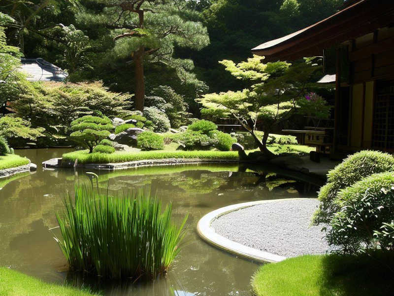 Japanese Zen Garden Pond