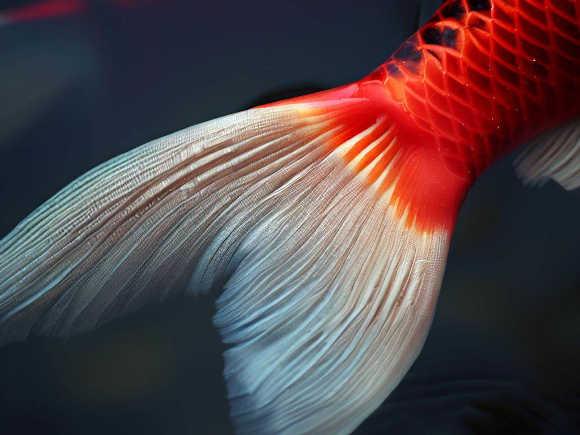 Koi fish fin